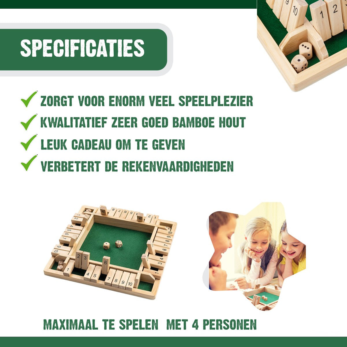 Shut the Box Dobbelspel